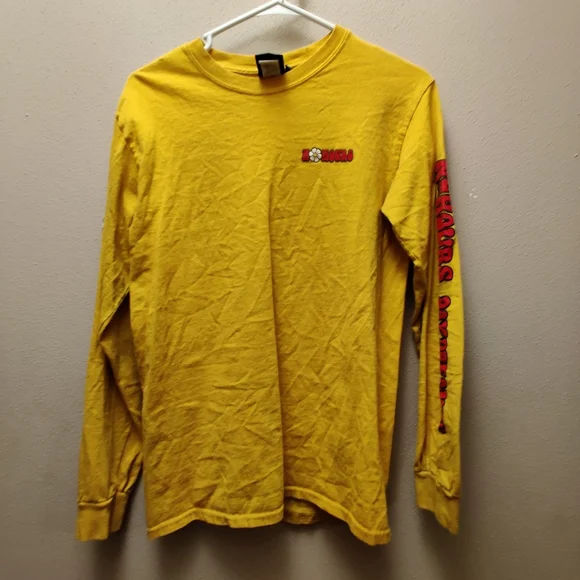 Yellow Graphic Long Sleeve Shirt No Hours Day Dreamin - Picture 2 of 8